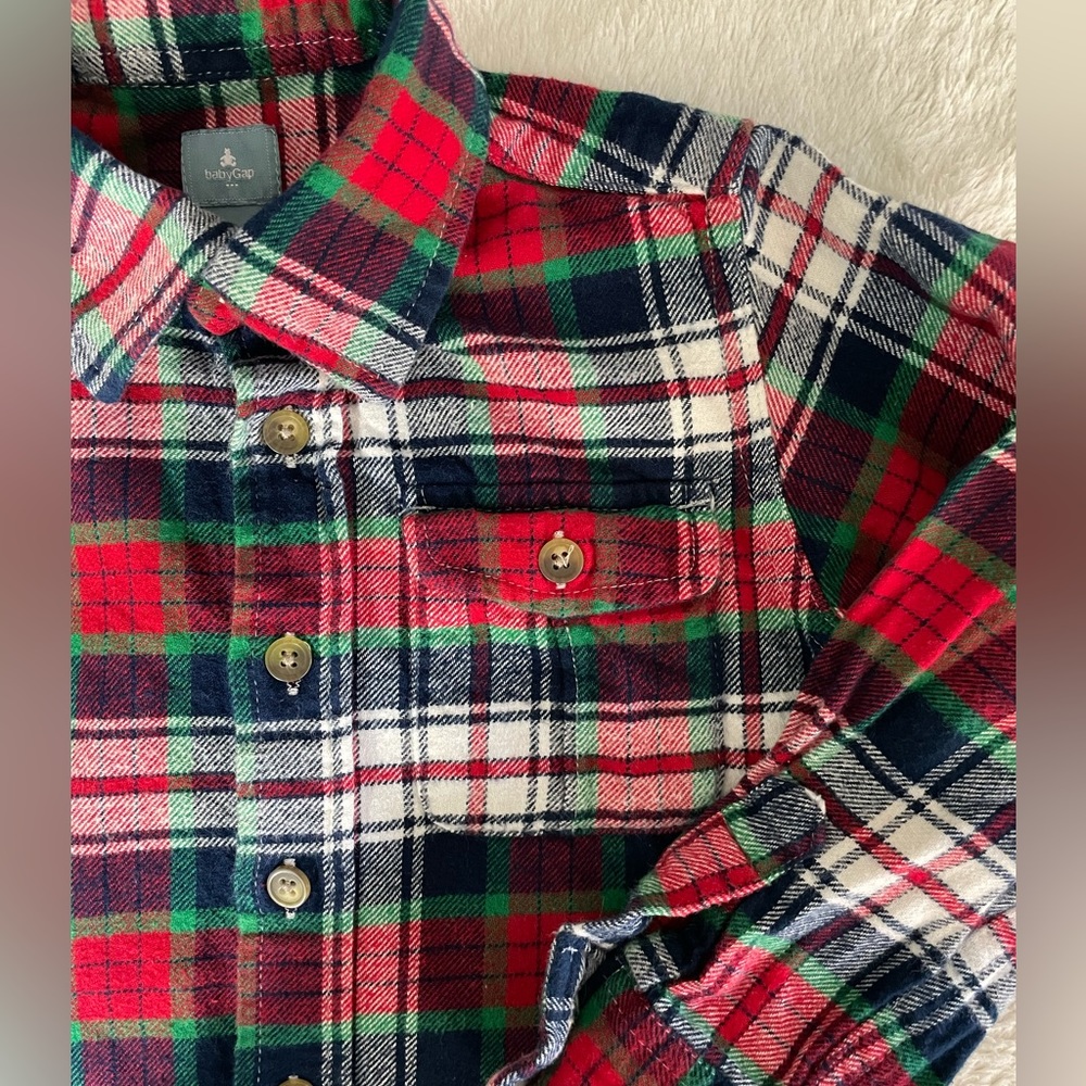 Baby Gap Flannel Long Sleeves for boys - Picture 2 of 6